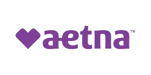 A purple aetna logo is shown.